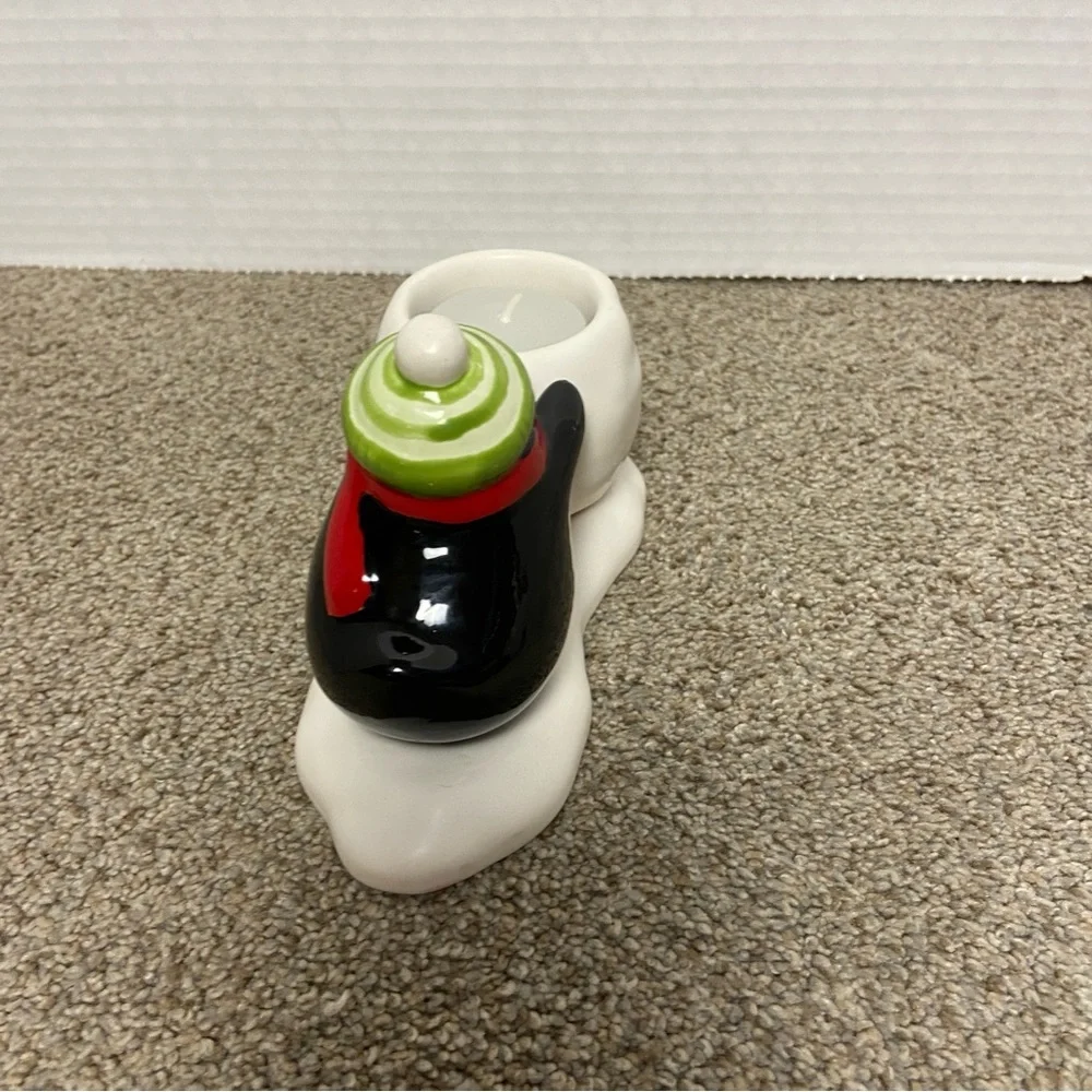 Hallmark‎ Porcelain Penguin Votive/Tealight Candleholder